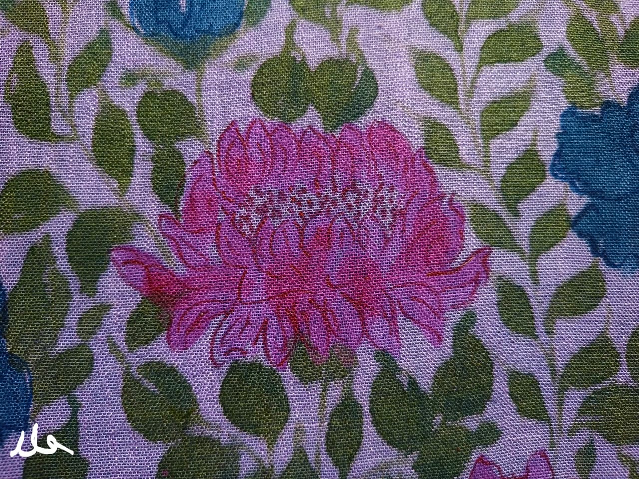 Creative Saree Printing Design with Vibrant Colors