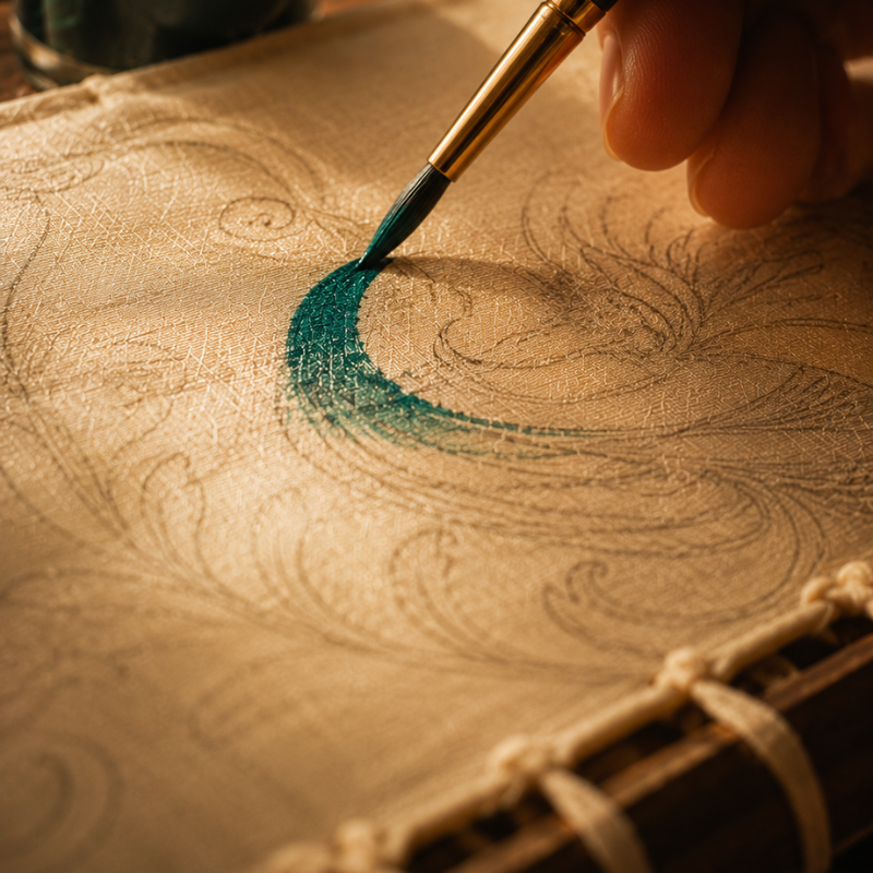 Hand paint saree design sepcial in showcasing elegant floral artwork and traditional design